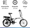 Zündapp Z120 20 Zoll E Bike Faltrad für Damen Herren 150 - Produktbild-Vorschau 3