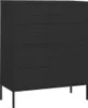 vidaXL Commode noire 80x35x101,5 cm acier Voir les images du produit 1
