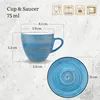 Set di 6 tazze da espresso Wilmax da 75 ml con piattino, Anteprima dell’immagine prodotto 7