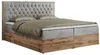 MKS MEBLE Boxspringbett 200x200 mit Bettkasten Eiche, Produktbild-Vorschau 4