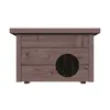 QLS Maison pour chat d'extérieur en bois 40 x 50 x 37 cm, Voir les images du produit 7