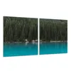 Herdabdeckplatte Glaskeramik 2-Teilig 2x40x52 Meer Blau Produktbild-Vorschau 10