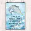 Mr. & Mrs. Panda Bild Narwal DIN A1 - Oceanblue - Geschenk, Produktbild-Vorschau 2