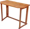 A wooden balcony table on a white background. Produktbild-Vorschau