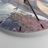 Wanduhr - Rund - Glasuhr - Wasserfall Himmel Berg - 40x40cm Produktbild-Vorschau 5