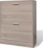 vidaXL Scarpiera in legno effetto rovere con 2 ribalte per Anteprima dell’immagine prodotto 9