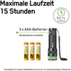 Torcia GP C32 da 300 lumen, con 3 batterie AAA da 1,5 V Anteprima dell’immagine prodotto 7