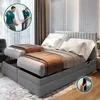 Two movers carrying a mattress into a bedroom with an adjustable bed. Podgląd zdjęcia produktu