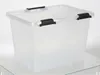 Boîte à charnières 19L transparente avec couvercle Boîte de Voir les images du produit 4