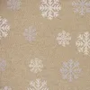 SCHÖNER LEBEN. Tischdecke Schneeflocken gold beige eckig Produktbild-Vorschau 3