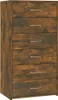 vidaXL Příborník 6 zásuvek kouřový dub 50x34x96 cm výrobek Náhled obrázku produktu 2