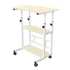 Höhenverstellbar Schreibtische mit Rädern PC Büro 60x40 cm Produktbild-Vorschau 1