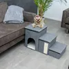Intirilife Faltbare Hundetreppe mit 3 Stufen in Grau Produktbild-Vorschau 4