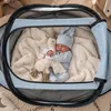 DERYAN Pop-Up-Reisebett mit Moskitonetz BabyBox Himmelblau Produktbild-Vorschau 8
