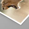 Poster - Poster ohne Rahmen - Löwe Löwin Reißzähne - 60x60 Produktbild-Vorschau 2