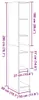 vidaXL Kleiderschrank Weiß 30x50x200 cm Holzwerkstoff Produktbild-Vorschau 8