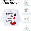 TupTam Uni Baby Langarmshirt mit Spruch Aufdruck 3er Set, Produktbild-Vorschau 2