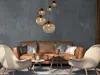 Globo Lighting Hängeleuchte Metall braun, 5x E27 Produktbild-Vorschau 4