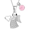 Schutzengel Halskette I Geschenk für Damen Echtschmuck Rosa, 45cm

 Produktbild-Vorschau