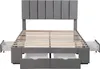 okwish Polsterbett 140 x 200 cm Doppelbett mit Lattenrost, Produktbild-Vorschau 5
