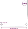 plachta vidaXL 650 g/m² 1,5 x 6 m biela Náhľad obrázku produktu 5