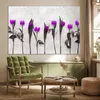 MuchoWow® Poster Blumen - Tulpen - Lila 180x120 cm - Produktbild-Vorschau 3