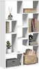 vidaXL Knihovna bílá 72x20x120,5 cm dřevěný materiál Náhled obrázku produktu 2