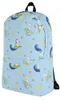 Mr. & Mrs. Panda Rucksack Pinguin Surfer - Blau - Geschenk, Produktbild-Vorschau 4