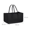 2 x Kaminholztasche aus Filz, tragbarer Feuerholzkorb, Produktbild-Vorschau 6