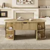 Merax Table basse réglable en hauteur avec portes Voir les images du produit 3