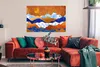 MuchoWow® Poster Delfter Blau - Gold - Muster 120x80 cm - Produktbild-Vorschau 2