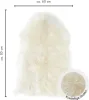 Echtes Lammfell ca. 85x60 cm – weiß, flauschig, weich, ideal als Dekofell
 Produktbild-Vorschau