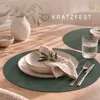 Platzset Kunstleder rund, 2in1 Wende-Tischunterlage, Produktbild-Vorschau 4