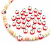 Vintageparts Perle Apfel Polymerton rot 11 x 9 mm für Produktbild-Vorschau 4