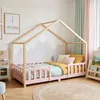 Kinderbett ’Treviolo‘ in Haus-Optik mit Rausfallschutz Produktbild-Vorschau 7