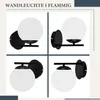 ZMH lampa ścienna czarna lampa ścienna wnętrze nowoczesna Podgląd zdjęcia produktu 6