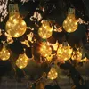 LED Solar Lichterkette, 10x Glühbirnen, Hanfseil, L 570 cm Produktbild-Vorschau 6