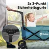 Sekey Bollerwagen Faltbar mit Dach und Sitz, Bollerwagen Produktbild-Vorschau 3
