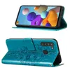 Galaxy A21 Hülle, Schmetterling Prägung Flip Leder Produktbild-Vorschau 2