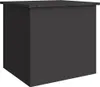 A black storage box is shown against a white background. Podgląd zdjęcia produktu