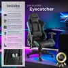 Herní kancelářská židle Tartaros, LED, masážní funkce Náhled obrázku produktu 2