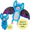 Plüschtier Fledermaus 20 cm, blau türkis rosa, Fledermäuse Produktbild-Vorschau 2