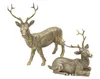 Deko-Hirsch Golden, 2er Set, Höhe 13 cm, 23 cm Produktbild-Vorschau 1