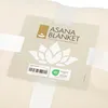 Yogadecke ASANA BLANKET aus Fleece mit LOTUS Stick natur Produktbild-Vorschau 4