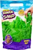 A bag of green kinetic sand with a castle built from the sand on the front. Voir les images du produit