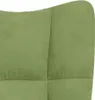vidaXL Fauteuil relax vert clair velours Voir les images du produit 5