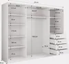 A diagram showing the dimensions of a wardrobe. Produktbild-Vorschau