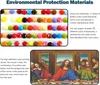 Collage of diamond painting materials and a depiction of 'The Last Supper' diamond painting. Náhľad obrázku produktu