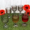 Agata 6x Rotweingläser grau 290ml Glas Relief Weißwein Produktbild-Vorschau 3