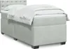 Boxspringbett mit Matratze Hellgrau 80x200 cm Samt Produktbild-Vorschau 2